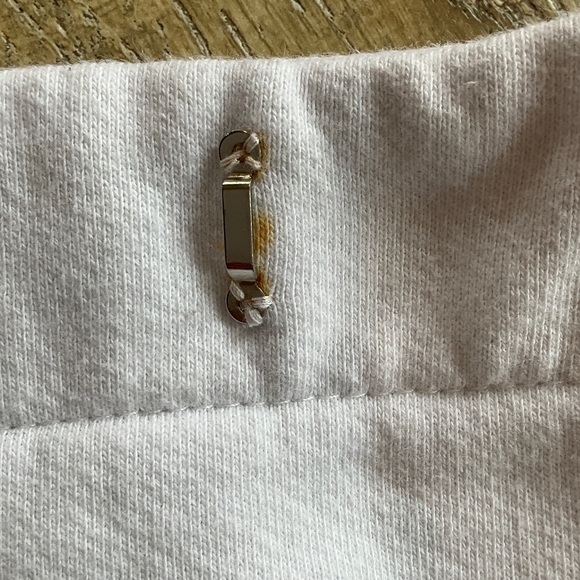 American Apparel White Mini Skirt with Red and Blue Stripes - Picture 7 of 9